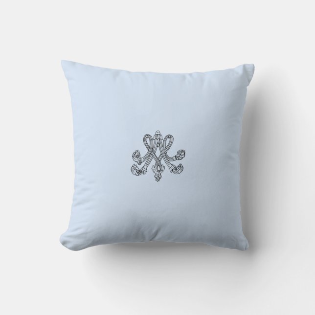 Almofada Marie Antoinette – Monogramm – Monogram initials (Frente)