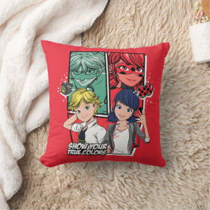 Almofada Marinette e Adrien Verdadeiras Cores