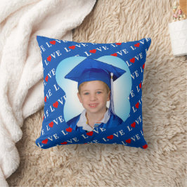 Almofada Marinho Blue LOVE Retro Elegante