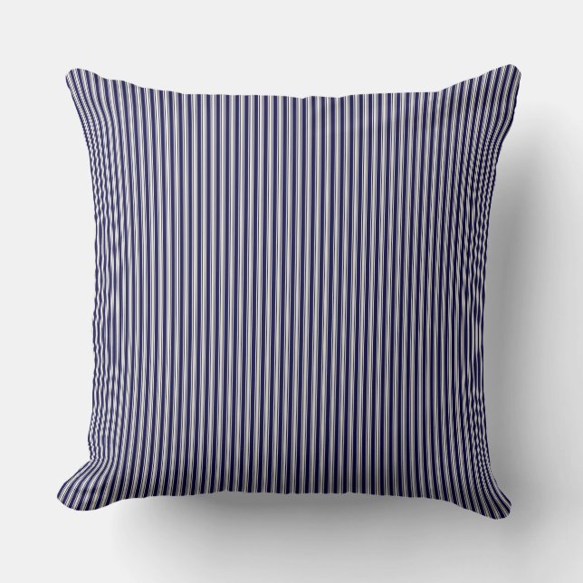 Almofada Marinho Blue Ticking Strike (Frente)