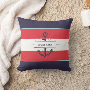 Almofada Marinho de Âncora de Barcos Náuticos Vermelho Azul