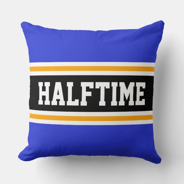 Almofada Marinho de diversão HALFTIME  Amarelo Azul Esporte (Frente)