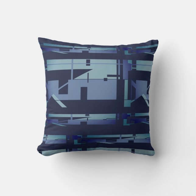 Almofada Marinho de Teal Azul Mudado Para Sudoeste Parece M (Frente)