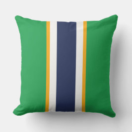 Almofada Marinho desportivo Blue Kelly Green Racing Stripes