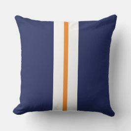 Almofada Marinho desportivo Blue Laranja Laranja Esbranquiç