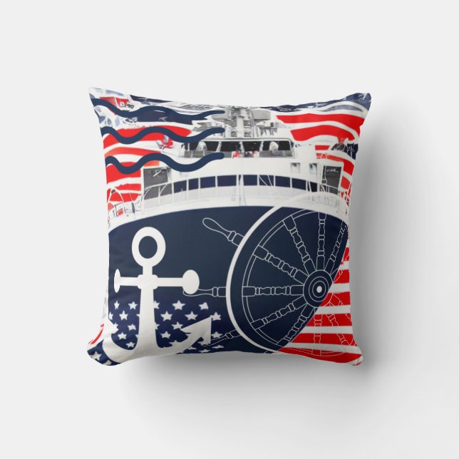 Almofada MARINHO dos EUA (Frente)