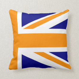 Almofada Marinho e Orange Union Jack Half