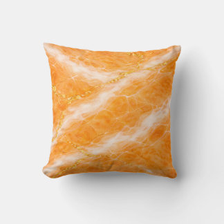 Almofada Mármore Creamsicle com Redemoinhos de Marfim e Vei