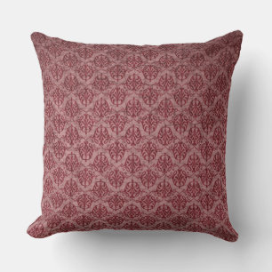 Almofada Maroon e Mauve Victorian Travesseiro