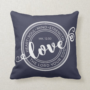 Almofada Marque o amor do 12:30 o senhor Seu Deus Descansar