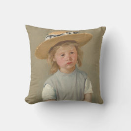 Almofada Mary Cassatt - Criança num Chapéu de Palha