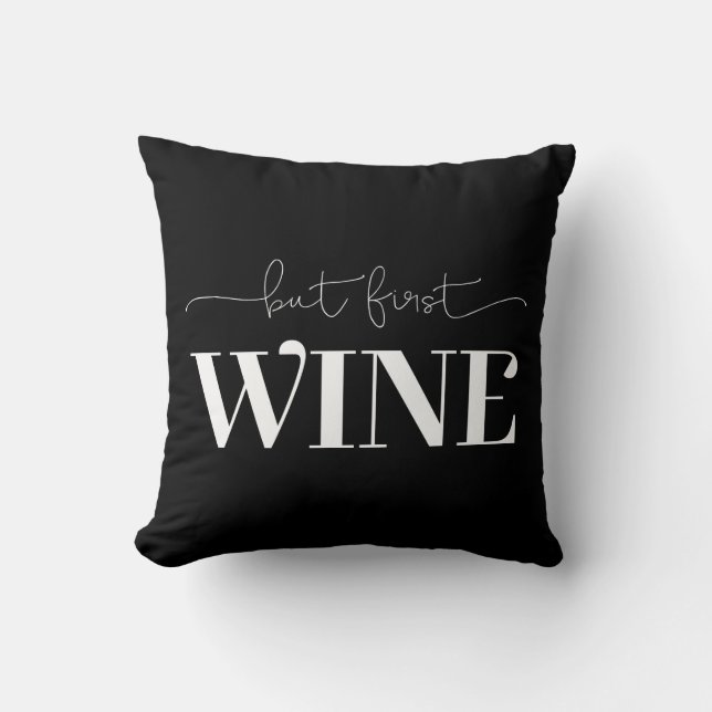 Almofada Mas Primeira Cor De Fundo Personalizada Do Vinho (Frente)
