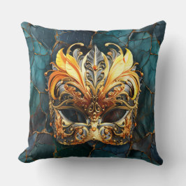 Almofada Máscara de ouro no fundo dos mancais lacrimogêneos