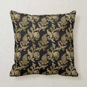 Almofada Máscara Dourada Elegante no Travesseiro decorativo