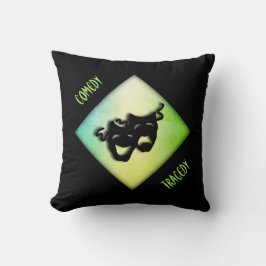 Almofada Máscaras de Comédia Divertida e Teatro Tragédia