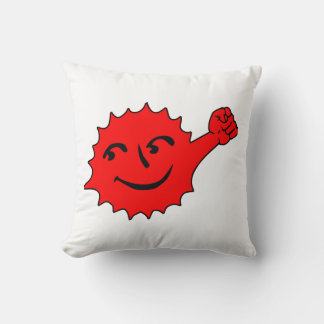 Almofada Mascote Sol Vermelho Alegre