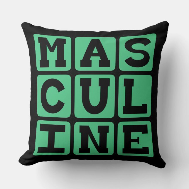 Almofada Masculino, Hombridade Masculina (Frente)