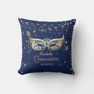 Almofada Masquerade, Navy Blue Stars Quinceañera