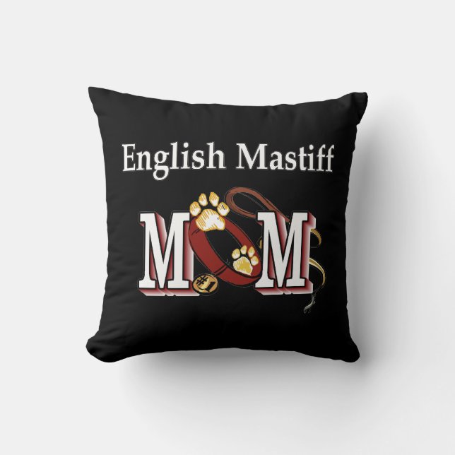 Almofada Mastiff de Inglês, Mamãe Oferta (Frente)