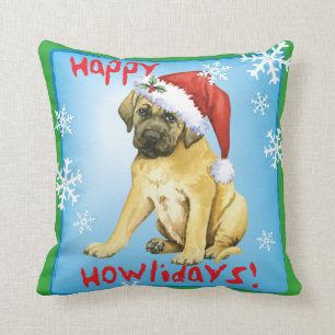 Almofada Mastiff feliz de Howlidays