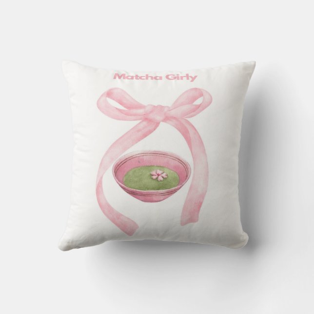 Almofada Matcha Girly Travesseiro (Verso)