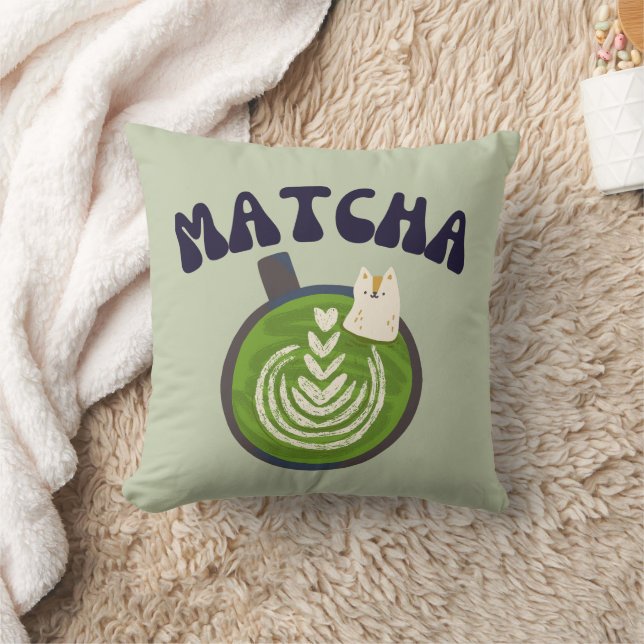 Almofada Matcha Green Tea, tudo é melhor com matcha (Cobertor)