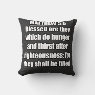 Almofada Mateus 5:6 Bem-aventurados os que têm Fome