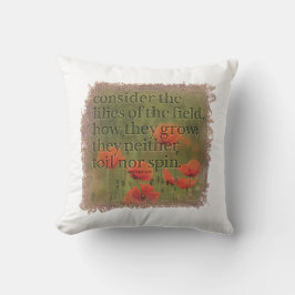 Almofada MATTHEW 6:28 Pillow