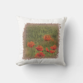 Almofada MATTHEW 6:28 Pillow