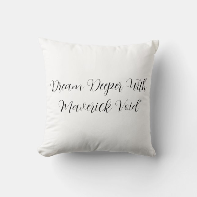 Almofada Maverick Void Travesseiro decorativo (Frente)