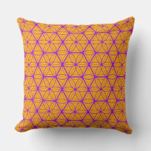 Almofada Maximalista de Geometria Sagrada - Roxo &