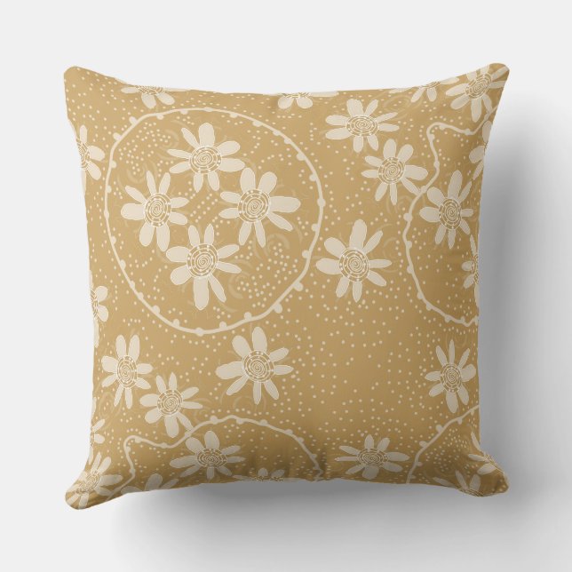 Almofada Maz Floral Bolinhas Caramelo Salgado (Verso)