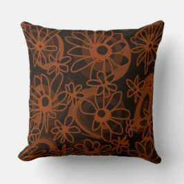 Almofada Mazipoodles Amor Flores - Castanho Negro