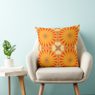 Almofada Mazipoodles Caleidoscópio P Amarelo Vermelho Laran