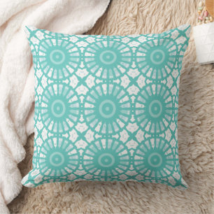 Almofada Mazipoodles Kaleidoscope S - Pastel Teal White