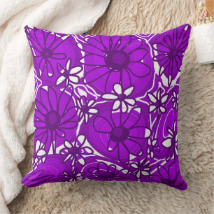 Almofada Mazipoodles Love Flowers - Branco roxo