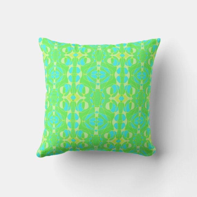 Almofada Mazipoodles Neuro Art Green Blue Gradient (Verso)