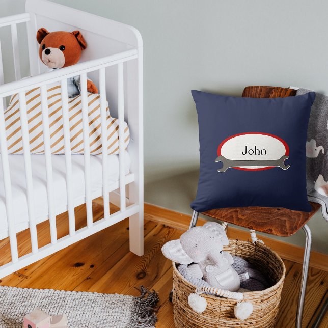 Almofada Mecânico de nome personalizado (Criador carregado)