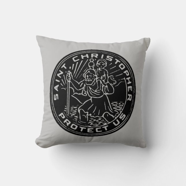 Almofada Medalha de Christopher de santo (Frente)