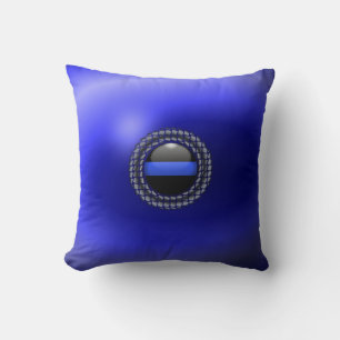 Almofada Medalhão fino de Blue Line