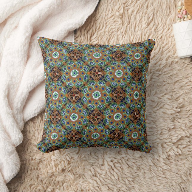 Almofada medalhões boho Travesseiro decorativo (Cobertor)