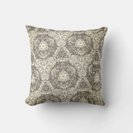 Almofada Medallion Beige Taupe Modern