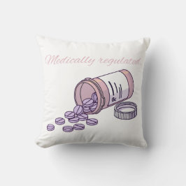 Almofada Medically Regulated Cute Pink Pill Bottle Girly