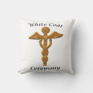 Almofada Medicina Dourada de Cerimônia de Casaco Branco, I