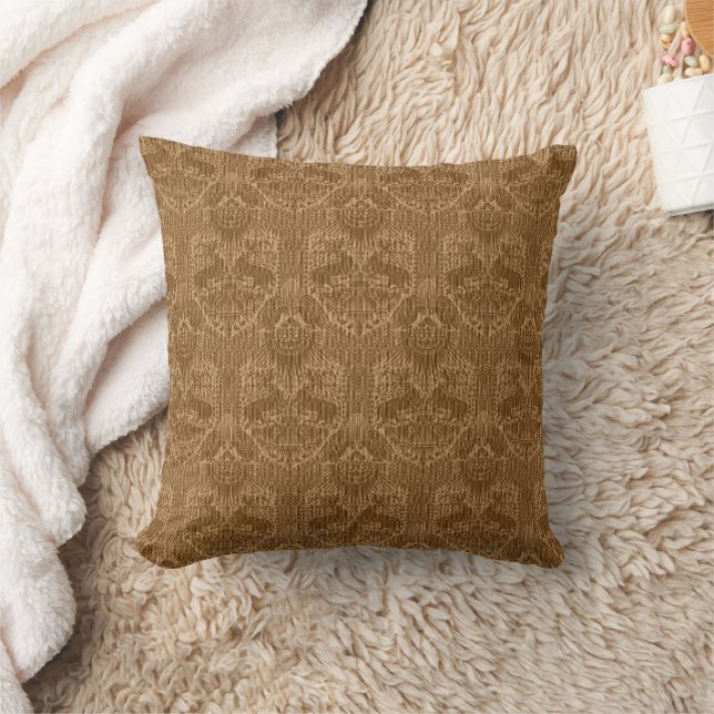 Almofada Medieval Deer and Hawks Damask (Cobertor)