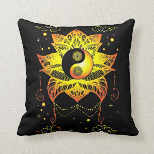 Almofada Meditação de Espiritualidade Lotus Yin Yang