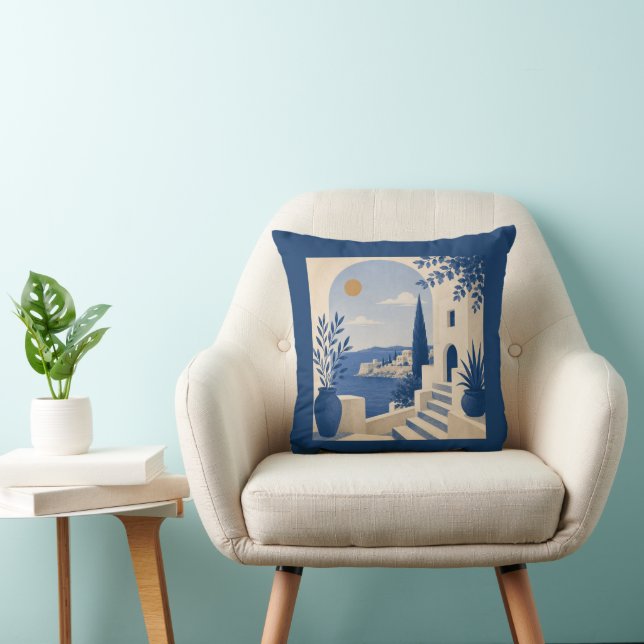 Almofada Mediterranean Coastal Villa Arch Cushion (Cadeira)
