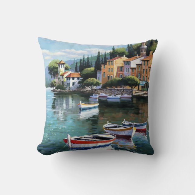 Almofada Mediterranean Harbor Serenity (Frente)