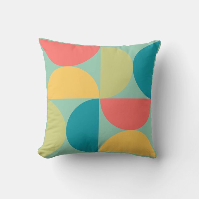 Almofada Meio século Moderno de Mostarda Bitterdoce e Azeit (Frente)