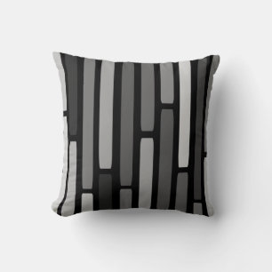Almofada Meio século Moderno Stripes Pretas